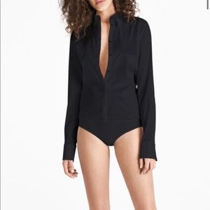 NWT Wolford Black London Effect Bodysuit, Size 10